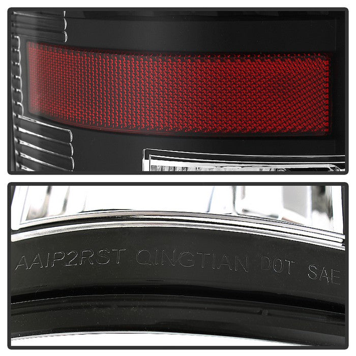 SPYDER Xtune Dodge Ram 07-08 1500 / Ram 07-09 2500/3500 LED Tail Lights Black ALT-JH-DR07-LED-BK 5073013