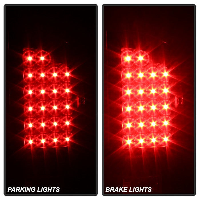 SPYDER Xtune Dodge Ram 07-08 1500 / Ram 07-09 2500/3500 LED Tail Lights Black ALT-JH-DR07-LED-BK 5073013