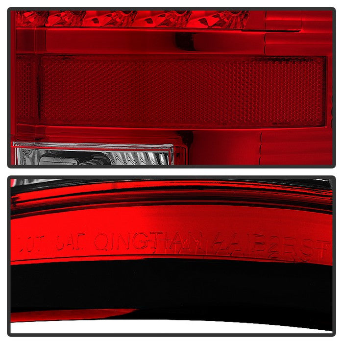 SPYDER Xtune Dodge Ram 07-08 1500 / Ram 07-09 2500/3500 LED Tail Lights Red Clear ALT-JH-DR07-LED-RC 5073037