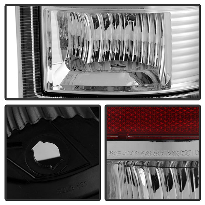 SPYDER Xtune Dodge Ram 1500 09-14 LED Tail Lights Incandescent Model Only Chrome ALT-JH-DR09-LED-C 9025594