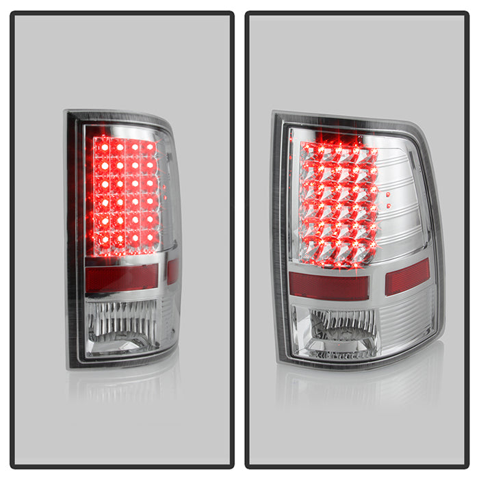 SPYDER Xtune Dodge Ram 1500 09-14 LED Tail Lights Incandescent Model Only Chrome ALT-JH-DR09-LED-C 9025594