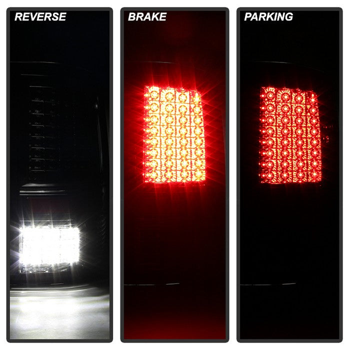 SPYDER Xtune Dodge Ram 1500 09-14 LED Tail Lights Incandescent Model Only Smoked ALT-JH-DR09-LED-G2-SM 9034862