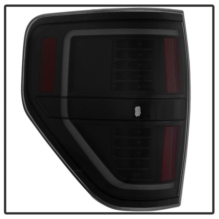SPYDER xTune 09-14 Ford F-150 Light Bar LED Tail Lights - Black Smoke (ALT-JH-FF15009-LBLED-BSM) 9042195