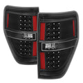 SPYDER Xtune Ford F150 09-14 LED Tail Lights Black ALT-JH-FF15009-LED-BK 9025624