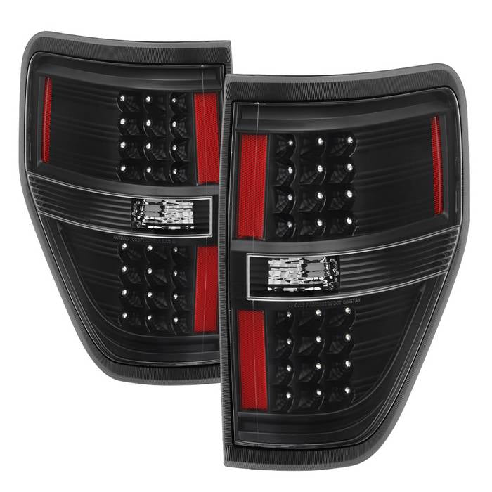 SPYDER Xtune Ford F150 09-14 LED Tail Lights Black ALT-JH-FF15009-LED-BK 9025624