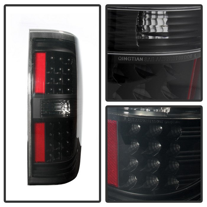 SPYDER Xtune Ford F150 09-14 LED Tail Lights Black Smoke ALT-JH-FF15009-LED-BSM 9025655