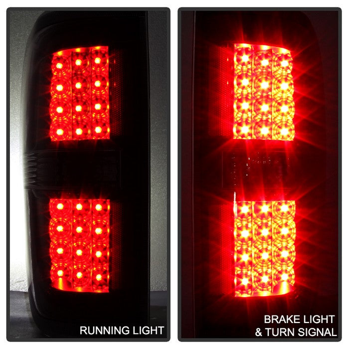 SPYDER Xtune Ford F150 09-14 LED Tail Lights Black Smoke ALT-JH-FF15009-LED-BSM 9025655