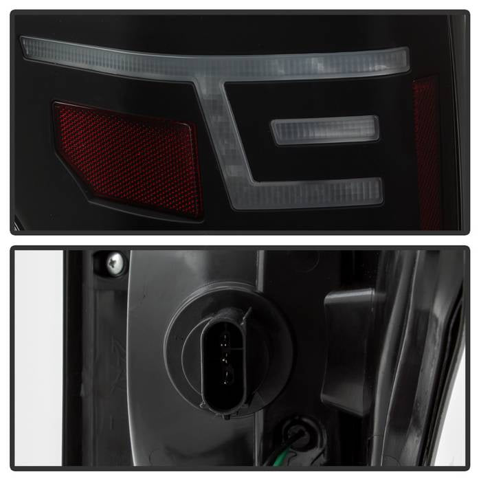SPYDER xTune 15-17 Ford F-150 (w/o Blind Spot Sensor) LED Tail Lights - Blk Smk (ALT-JH-FF15015-LBLED-BSM) 9043154
