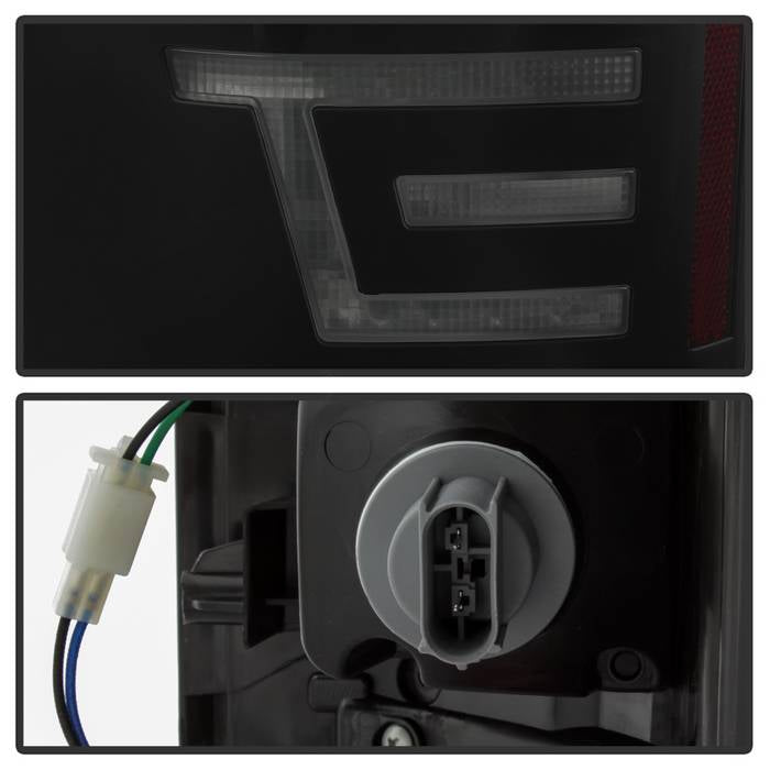 SPYDER xTune 15-17 Ford F-150 (w/o Blind Spot Sensor) LED Tail Lights - Blk Smk (ALT-JH-FF15015-LBLED-BSM) 9043154