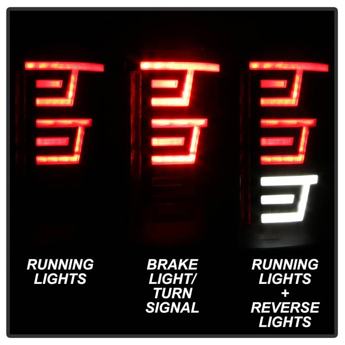 SPYDER xTune 15-17 Ford F-150 (w/Blind Spot Sensor) LED Tail Lights - Chrome (ALT-JH-FF15015-LBLED-C) 9043161