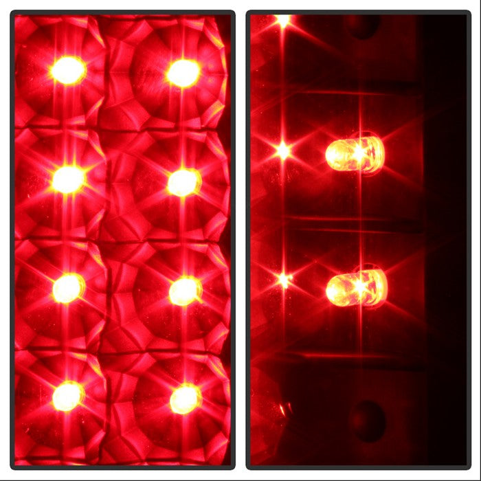 SPYDER Xtune Ford F150 Styleside 97-03 / F250/350/450/550 99-07 LED Tail Lights Black ALT-JH-FF15097-LED-BK 9027635