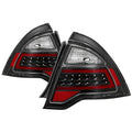 SPYDER xTune 10-12 Ford Fusion Light Bar LED Tail Lights - Black (ALT-JH-FFU10-LBLED-BK) 9041655