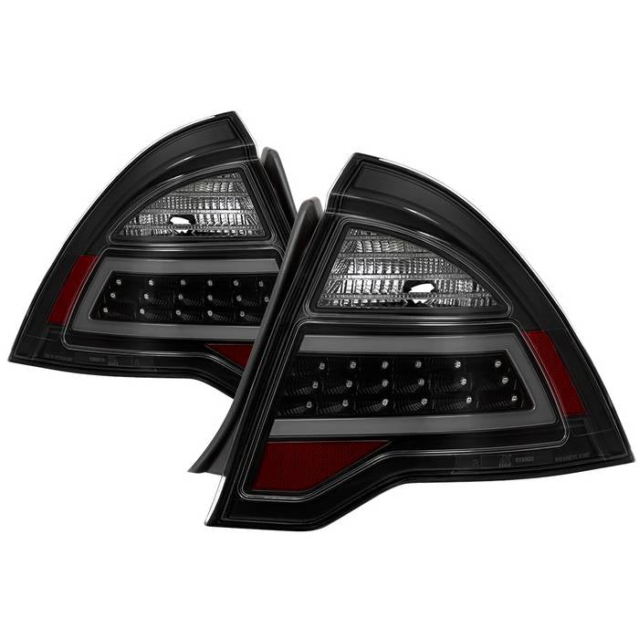 SPYDER xTune 10-12 Ford Fusion Light Bar LED Tail Lights - Black Smoked (ALT-JH-FFU10-LBLED-BSM) 9041662