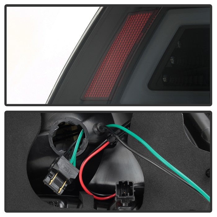 SPYDER xTune 10-12 Ford Fusion Light Bar LED Tail Lights - Black Smoked (ALT-JH-FFU10-LBLED-BSM) 9041662