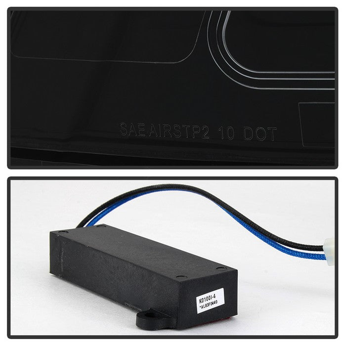 SPYDER xTune 10-12 Ford Fusion Light Bar LED Tail Lights - Black Smoked (ALT-JH-FFU10-LBLED-BSM) 9041662
