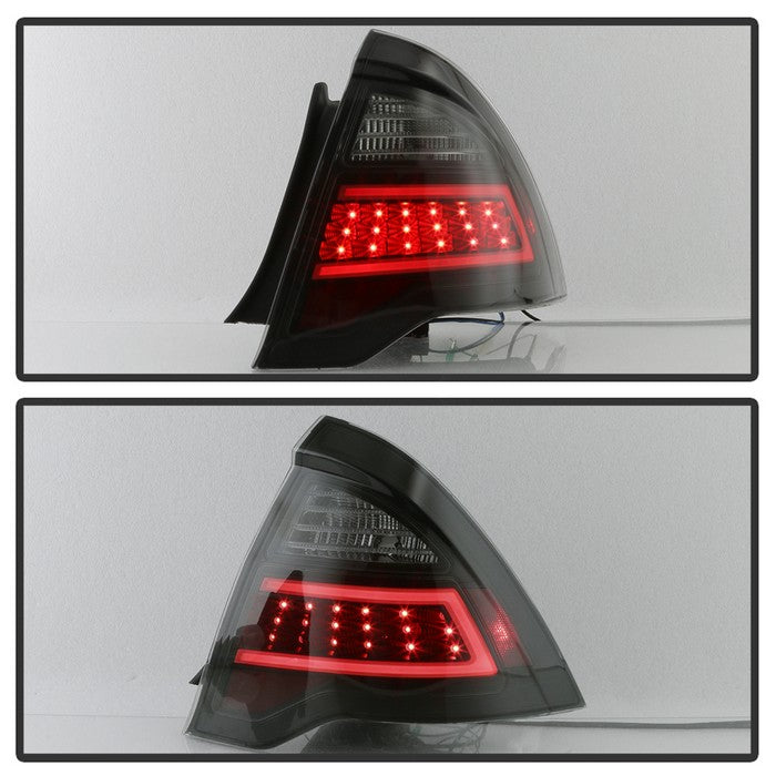 SPYDER xTune 10-12 Ford Fusion Light Bar LED Tail Lights - Black Smoked (ALT-JH-FFU10-LBLED-BSM) 9041662