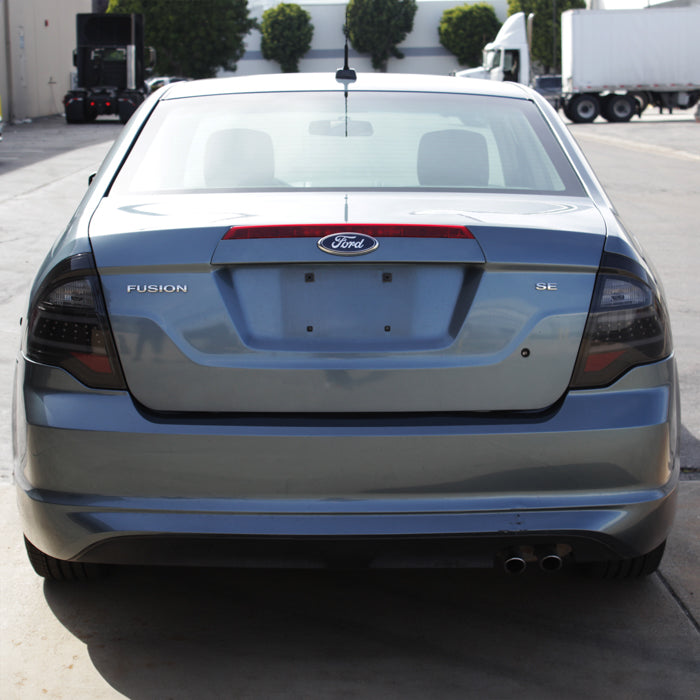 SPYDER xTune 10-12 Ford Fusion Light Bar LED Tail Lights - Black Smoked (ALT-JH-FFU10-LBLED-BSM) 9041662