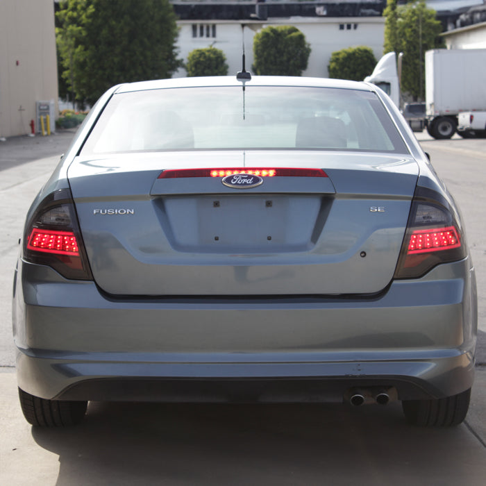 SPYDER xTune 10-12 Ford Fusion Light Bar LED Tail Lights - Black Smoked (ALT-JH-FFU10-LBLED-BSM) 9041662