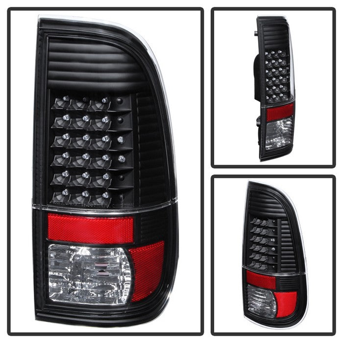 SPYDER Xtune Ford Super Duty 08-15 LED Tail Lights Black ALT-JH-FS08-LED-BK 9027680