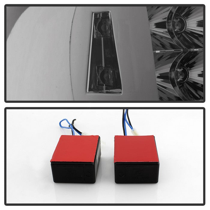 SPYDER Xtune GMC Sierra 07-13 (Not Fit 3500 Dually 4 Rear Wheels) LED Tail Lights Smoked ALT-JH-GS07-LED-SM 9034084