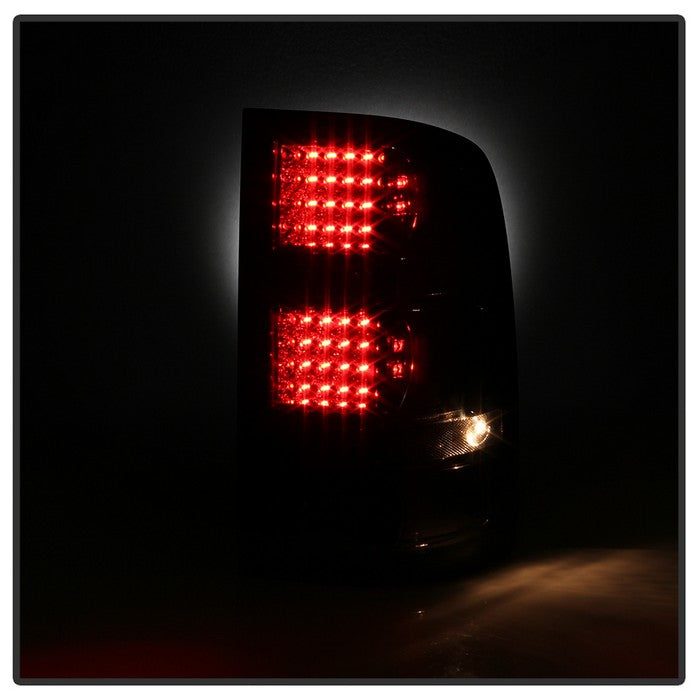 SPYDER Xtune GMC Sierra 07-13 (Not Fit 3500 Dually 4 Rear Wheels) LED Tail Lights Smoked ALT-JH-GS07-LED-SM 9034084