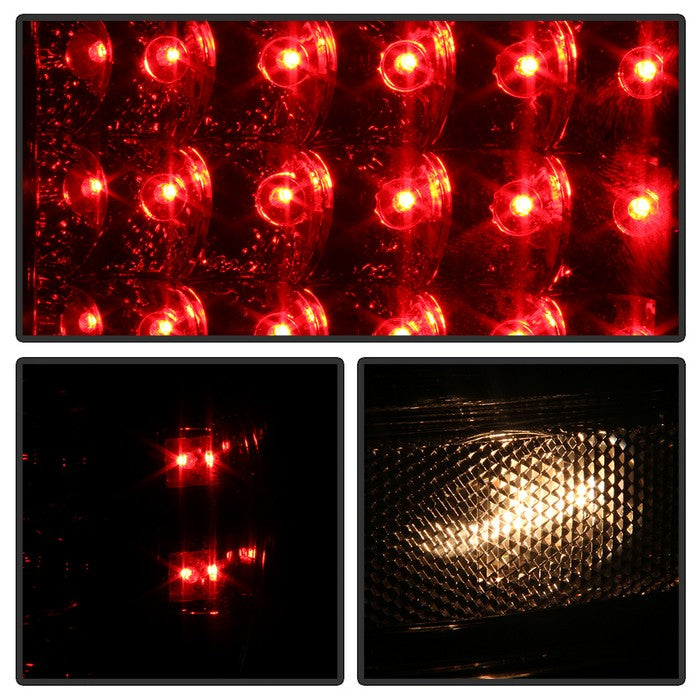 SPYDER Xtune GMC Sierra 07-13 (Not Fit 3500 Dually 4 Rear Wheels) LED Tail Lights Smoked ALT-JH-GS07-LED-SM 9034084