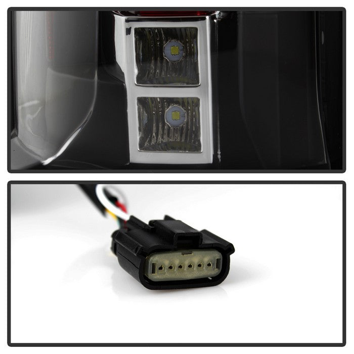 SPYDER xTune GMC Yukon 15-17 LED Tail Lights (Escalade Style) - Black ALT-JH-GY15-2IN1LED-BK 9039775
