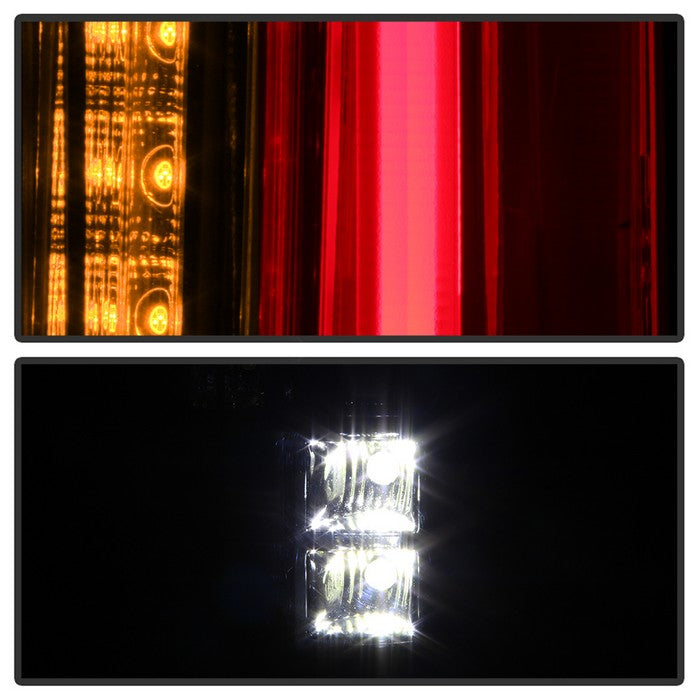 SPYDER xTune GMC Yukon 15-17 LED Tail Lights (Escalade Style) - Black ALT-JH-GY15-2IN1LED-BK 9039775