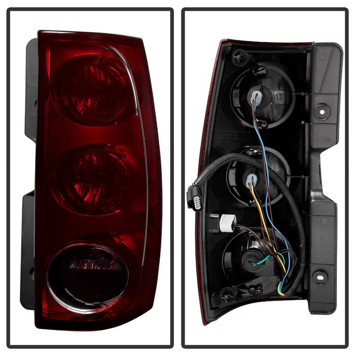 SPYDER Xtune GMC Yukon Xl 1500/2500 2007-2012 OEM Style Tail Lights Red Smoked ALT-JH-GYXL07-OE-RSM 9034589
