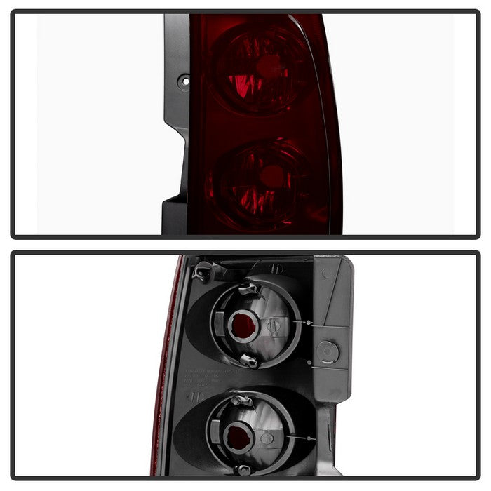 SPYDER Xtune GMC Yukon Xl 1500/2500 2007-2012 OEM Style Tail Lights Red Smoked ALT-JH-GYXL07-OE-RSM 9034589