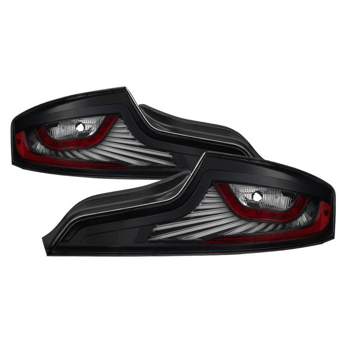 SPYDER xTune 03-05 Infiniti G35 Coupe LED Light Tube Style Tail Lights - Black (ALT-JH-IG3503-LEDLB-BK) 9037696