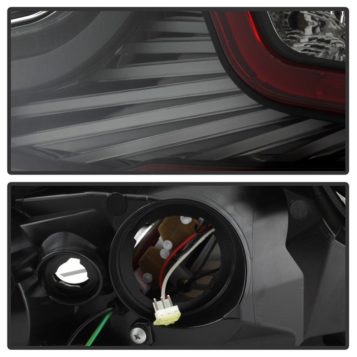 SPYDER xTune 03-05 Infiniti G35 Coupe LED Light Tube Style Tail Lights - Black (ALT-JH-IG3503-LEDLB-BK) 9037696