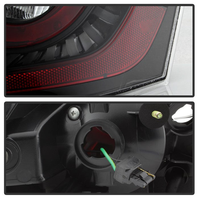 SPYDER xTune 03-05 Infiniti G35 Coupe LED Light Tube Style Tail Lights - Black (ALT-JH-IG3503-LEDLB-BK) 9037696