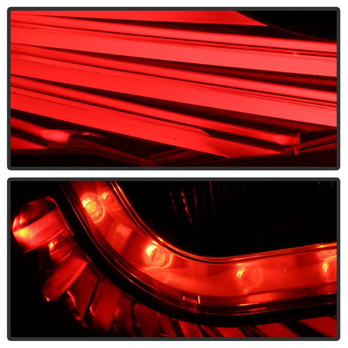 SPYDER xTune 03-05 Infiniti G35 Coupe LED Light Tube Style Tail Lights - Black (ALT-JH-IG3503-LEDLB-BK) 9037696