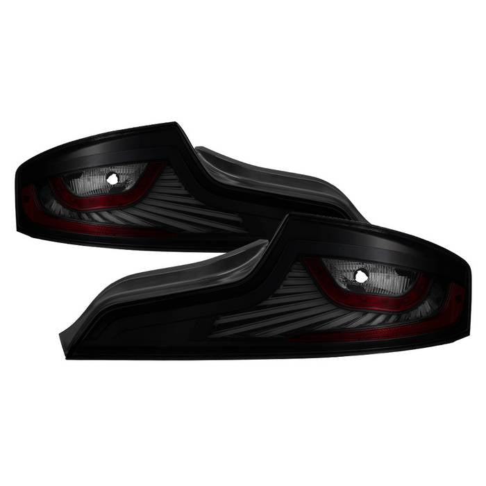 SPYDER xTune 03-05 Infiniti G35 Coupe Tail Lights LED Light Tube Style Black Smoked ALT-JH-IG3503-LEDLB-BSM 9037702