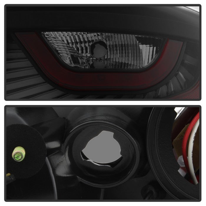 SPYDER xTune 03-05 Infiniti G35 Coupe Tail Lights LED Light Tube Style Black Smoked ALT-JH-IG3503-LEDLB-BSM 9037702