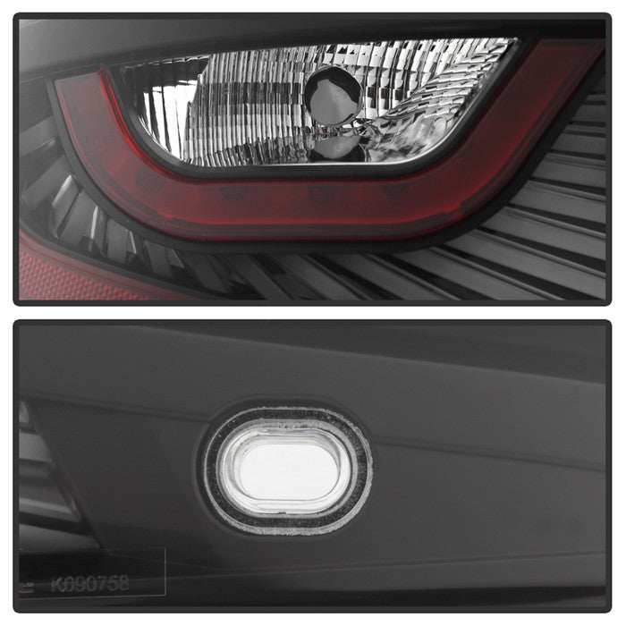 SPYDER xTune 06-07 Infiniti G35 Coupe LED Light Tube Style Tail Lights - Black (ALT-JH-IG3506-LEDLB-BK) 9037719