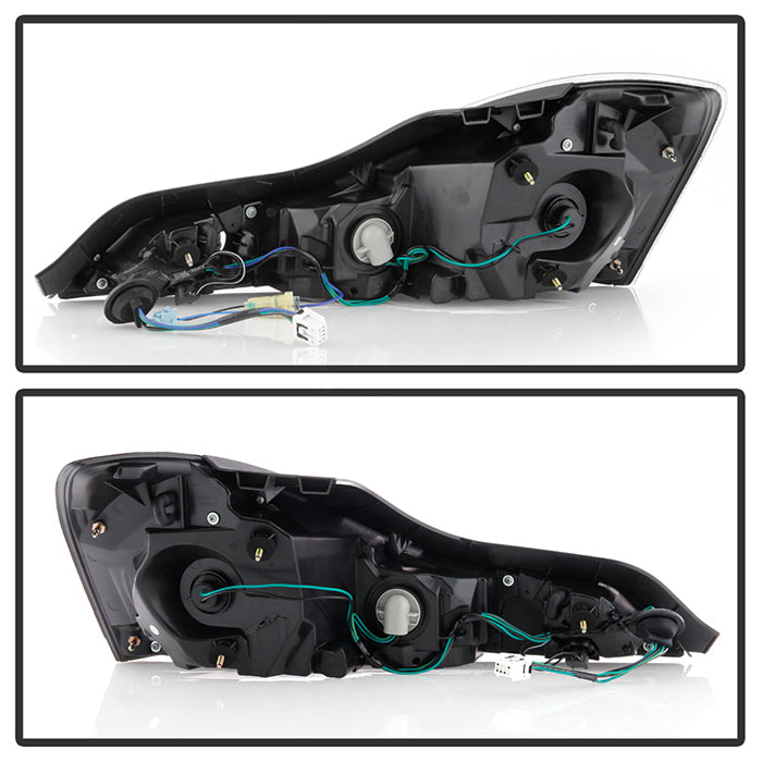 SPYDER xTune 08-13 Infiniti G37 Coupe LED Tube Style Tail Lights - Black (ALT-JH-IG37-2D-LBLED-BK) 9048562