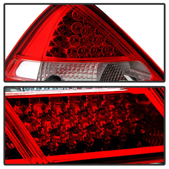 SPYDER Xtune Mercedes R170 Slk 98-04 LED Tail Lights ( R171 Amg Look ) Red Clear ALT-JH-MBR17098-LED-RC 9030192