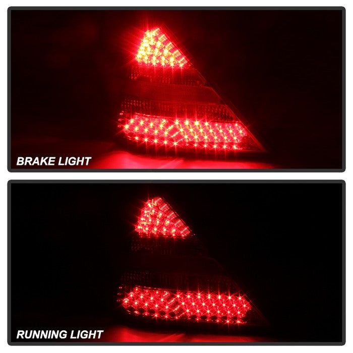 SPYDER Xtune Mercedes R170 Slk 98-04 LED Tail Lights ( R171 Amg Look ) Red Clear ALT-JH-MBR17098-LED-RC 9030192