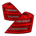 SPYDER Xtune Mercedes Benz W221 S-Class 07-09 LED Tail Lights Red Clear ALT-JH-MBW221-LED-RC 9028458