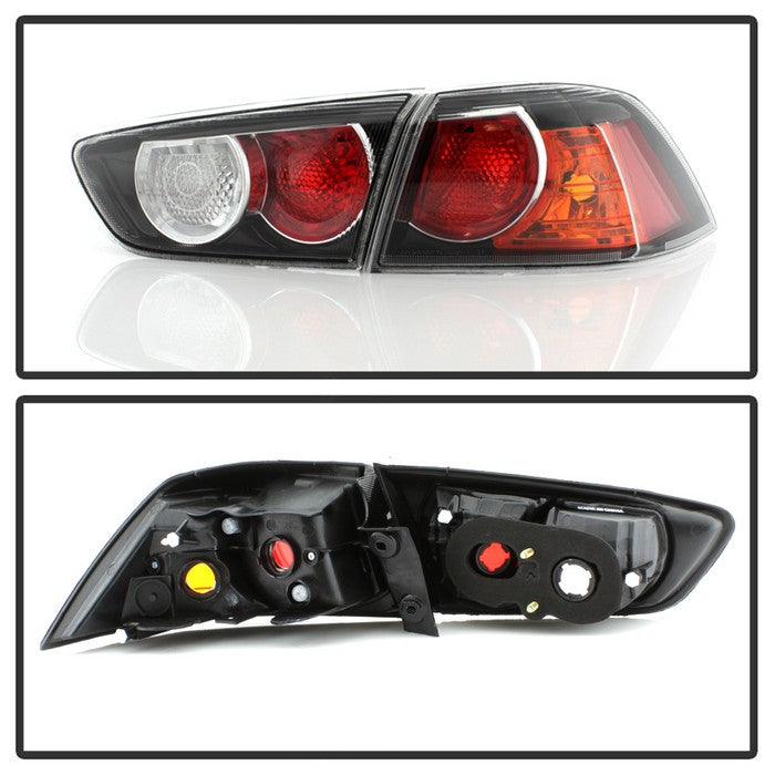SPYDER xTune Mitsubishi Lancer 08-15 OE Style Tail Lights - Black ALT-JH-MLEVO08-OE-BK 9937323