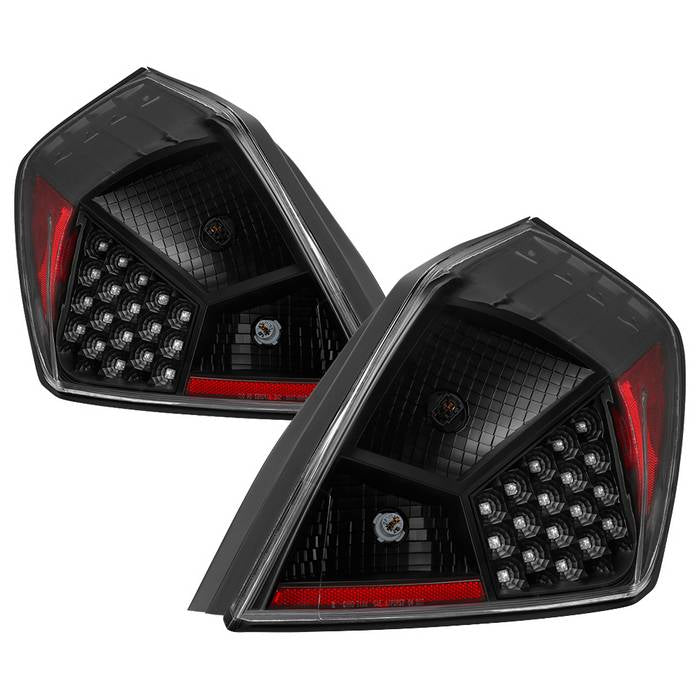 SPYDER xTune Nissan Altima 07-12 Sedan LED Tail Lights - Black ALT-JH-NA07-4D-LED-BK 9039492