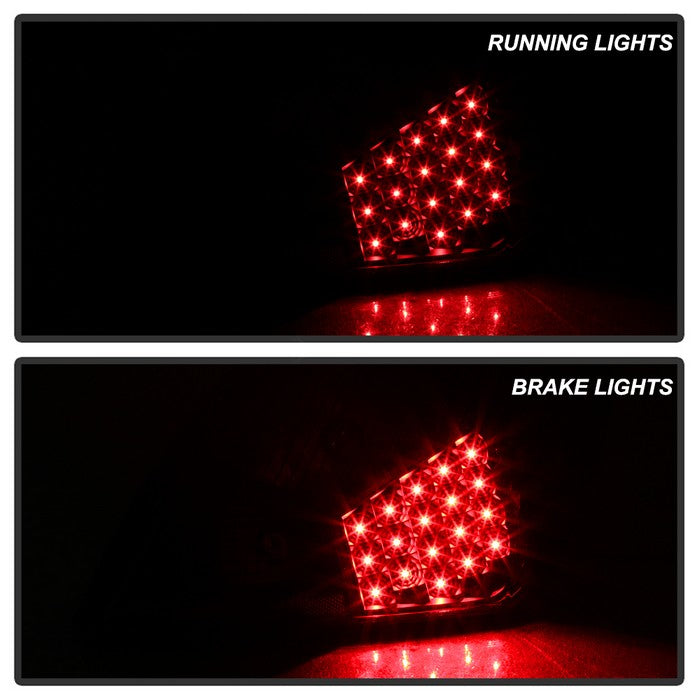 SPYDER xTune Nissan Altima 07-12 Sedan LED Tail Lights - Black ALT-JH-NA07-4D-LED-BK 9039492