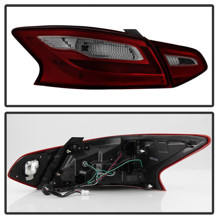 SPYDER xTune 16-18 Nissan Altima 4DR OEM Tail Light - Red Smoke (ALT-JH-NA16-4D-RSM) 9943041
