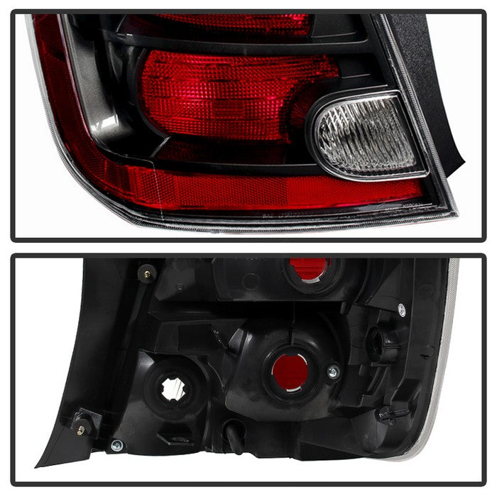 SPYDER Xtune Nissan Sentra Sr/Se-R 2010-2012 Driver Side Tail Lights - OEM Left ALT-JH-NS10-OE-BK-L 9032516