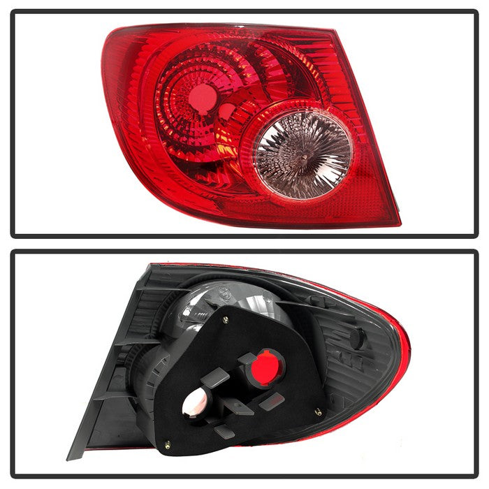 SPYDER Xtune Toyota Corolla 04-08 Driver Side Outer Tail Lights OEM Left ALT-JH-TCO05-OE-OL 9032073