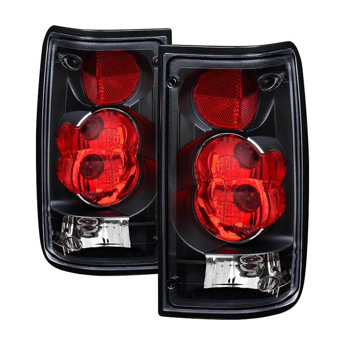 SPYDER xTune 89-95 Toyota Pickup Euro Style Tail Lights - Black (ALT-JH-TP89-BK) 9037733