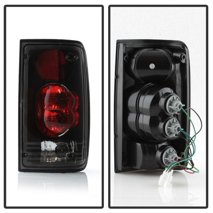 SPYDER xTune 89-95 Toyota Pickup Euro Style Tail Lights - Black (ALT-JH-TP89-BK) 9037733