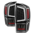SPYDER xTune 16-18 Toyota Tacoma Light Bar LED Tail Lights - Black (ALT-JH-TTA16-LBLED-BK) 9041686